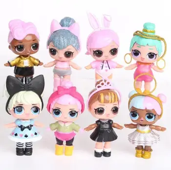 

L.O.L. SURPRISE! toy ornaments toy Confetti Pop glitter series Action Figures Anime For kids Birthday Christmas Gifts 8PCS