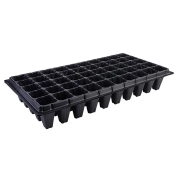 

Seed Starter Tray,10 Pack Planting Trays with Drain Holes 50-Cell Seeding Starter Tray for Planting Seedlings