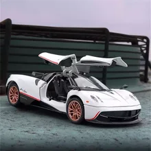 

1:32 Pagani China Dragon Simulation Alloy Car Model Gull Wing Door Sports Car Decoration Acousto-optic Children's Gift Toy Car