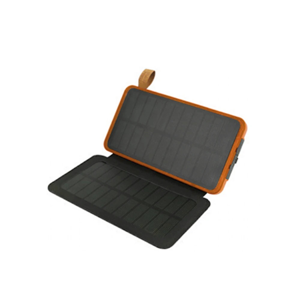 orange 2solar panels Бренд Xiaomi Солнечный Мощность банк сокровище складной Открытый Водонепроницаемый QI 3,0 Портативный Зарядное устройство де, НЧ-динамик, внешний Батарея - Цвет: orange 2solar panels