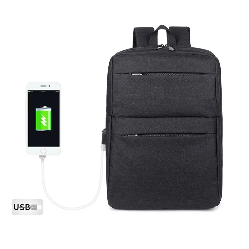 Модный многофункциональный рюкзак с защитой от кражи через usb для ноутбука, водонепроницаемый рюкзак для путешествий для мужчин и женщин, школьный рюкзак для подростков - Цвет: Черный