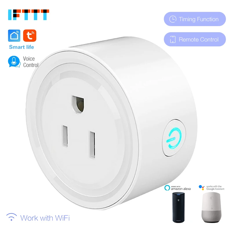 

WIFI US MX Plug Smart Timing Socket Wireless Outlet Voice Intelligent Control Work with Alexa Google home IFTTT