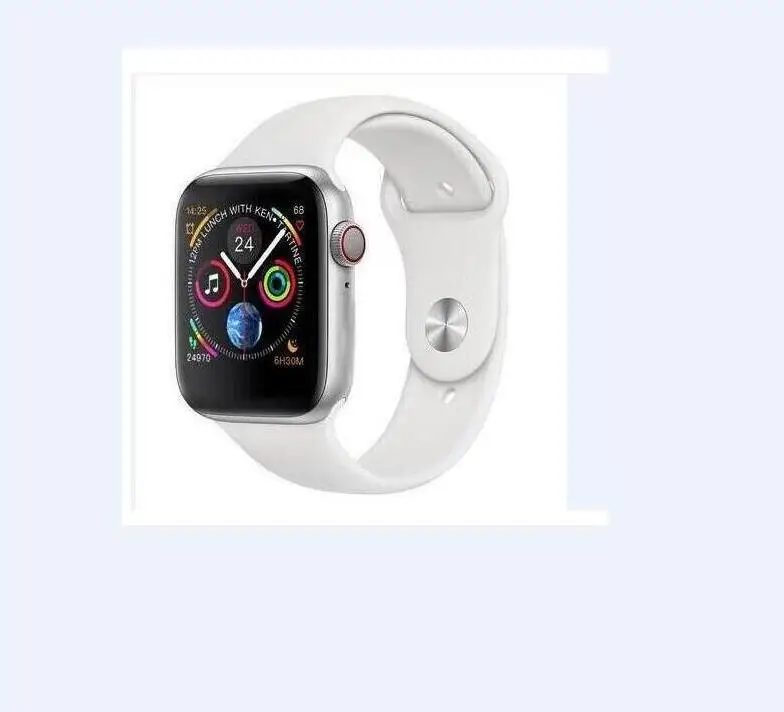 Smartwatchl IWO 8 MTK2502C красная круглая кнопка 44 мм серия 4 беспроводное зарядное устройство wirstwatch для iphone 6 7 8 X android телефон