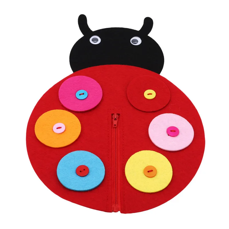 Hand Zipper Button Teaching Kindergarten Manual Diy Weave Cloth Early Learning Education Toy Montessori Teaching Aids Math Toys