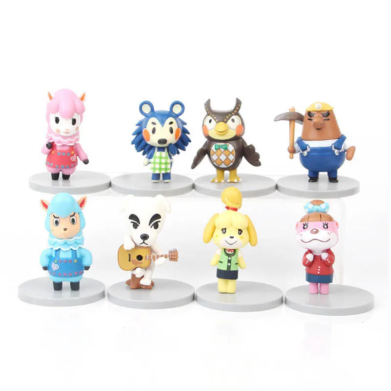 8 шт./лот 7 см фигурки животных перекрестные игрушки Amiibo NFC NS серия игр героев