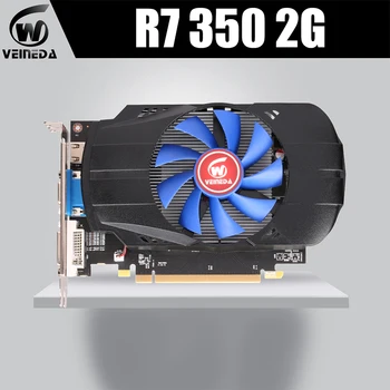 Veineda-tarjeta gráfica GPU Original R7 350, 2GB, GDDR5, 128 bits, R7-350 de vídeo de juego independiente para juegos ATI Radeon