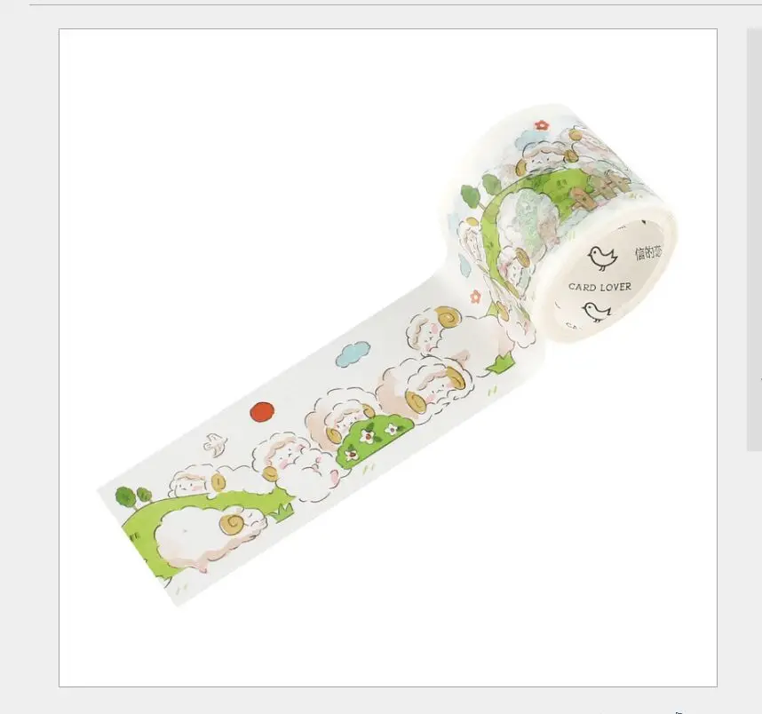 30mm wide Lovely sheep rabbit bear cat happy party dream town washi tape DIY planner scrapbooking masking | Канцтовары для офиса и