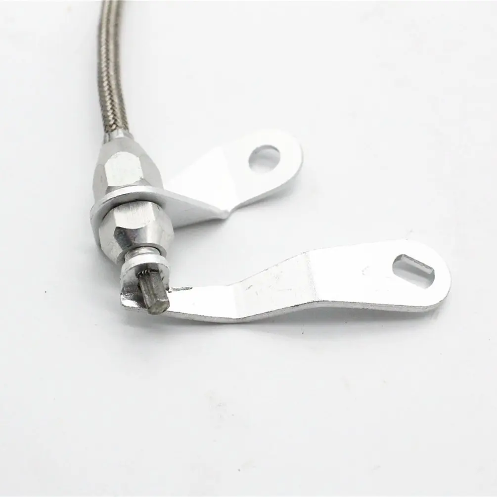 For Ford C4 Stainless Braided Kick Down Cable Transmission Detent Kickdown Trans C4 Car Accessories