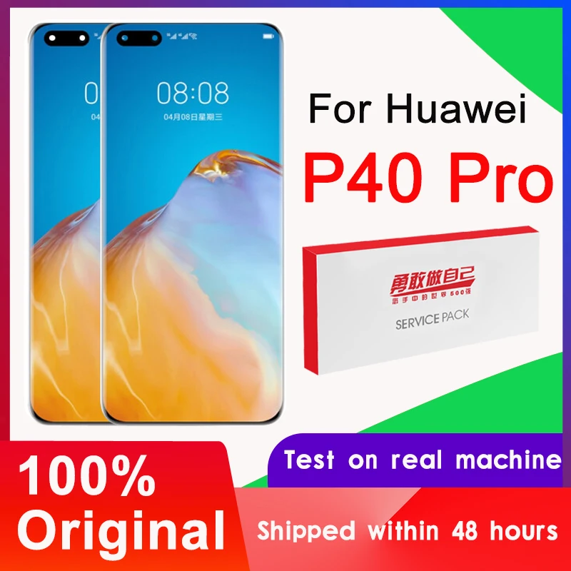 100% Оригинальный 6 58 ''сменный дисплей для Huawei P40 Pro ЖК сенсорный экран