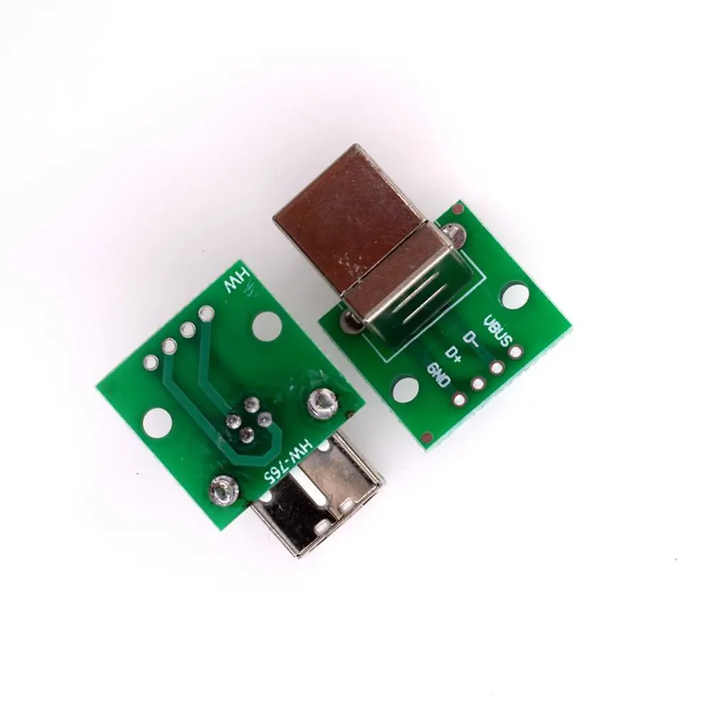 Купить 1 получить 1 бесплатно Usb к Dip адаптер плата Гнездо Inline B Тип квадратный интерфейс подключения принтера кабель для передачи данных Usb-05