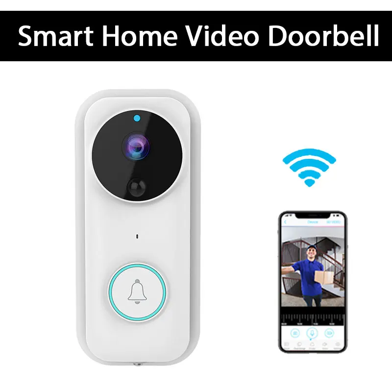Дверной звонок с камерой Wi Fi 1080P видеозвонок двухстороннее аудио обнаружение
