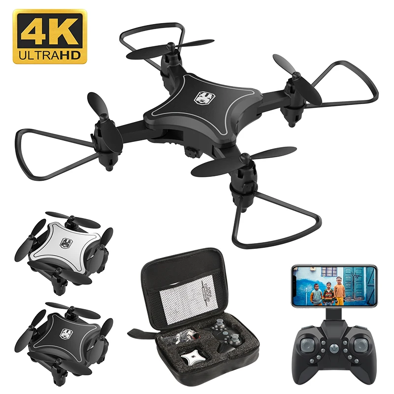 

Mini Drone With Camera WiFi FPV 4K HD Altitude Hold RC Helicopter Drones Foldable Mini Quadcopter High Quality Dron Toys