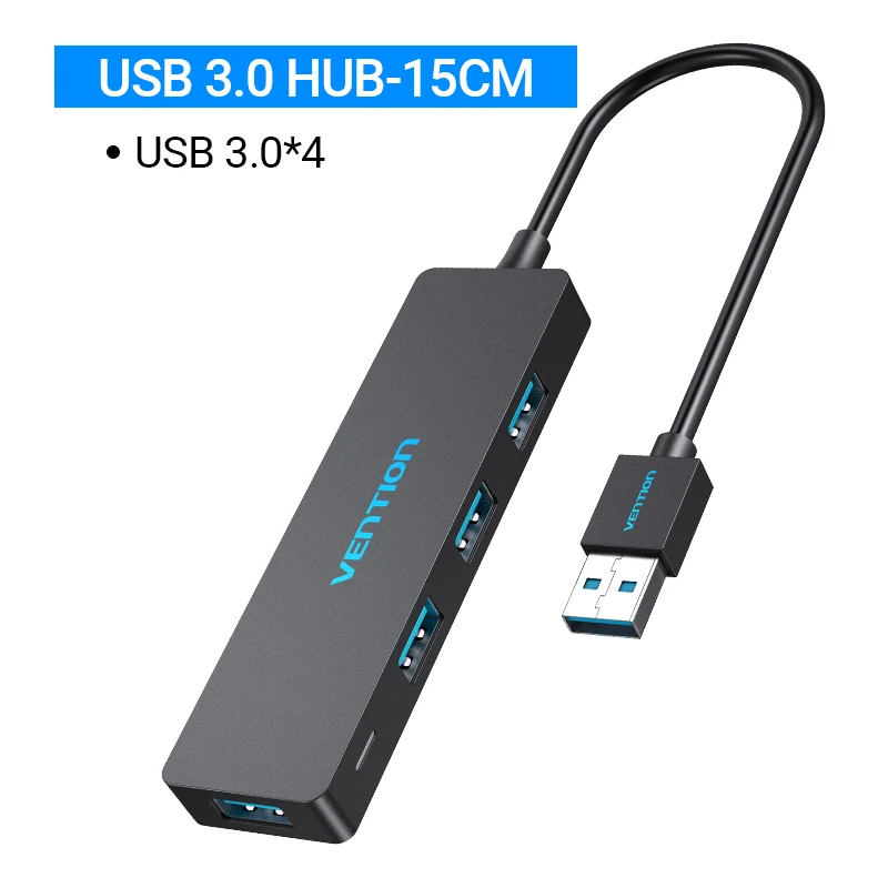 موزع USB 3.0، 4 منافذ، شحن مايكرو