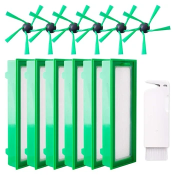 

13 Spares for Vorwerk Kobold VR200 VR300 6 Filters 6 Side Brushes 1 Small Brush