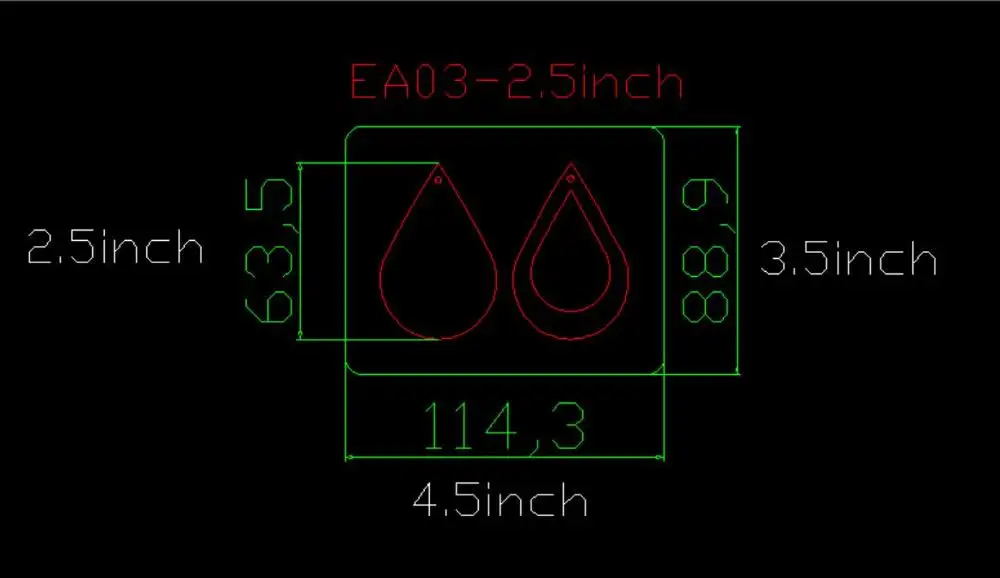 Earring-EA03 скрапбукинга срезанное небо и стальные деревянные штампы совместимы с большинством машин