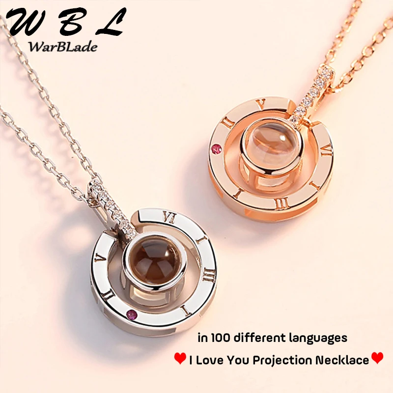 Ожерелье с подвеской проектором под золото и серебро на 100 языках|Цепочки| |