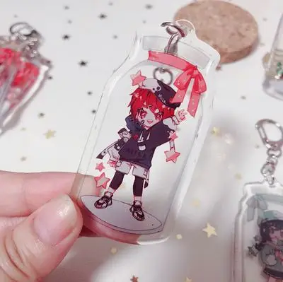 Золотой цвет My Hero Academy Izuku Midoriya Katsuki Bakugo акриловый брелок для ключей подарок кошелек телефон мобильный ключ ремень подарок косплей - Цвет: Золотой цвет