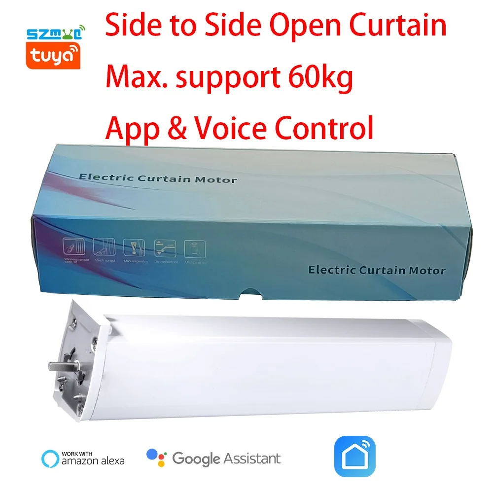 ZigBee Motorized Curtain Motor With Battery Tuya Smart Life Remote Voice Control Work with Alexa Google Home Automatic Curtain