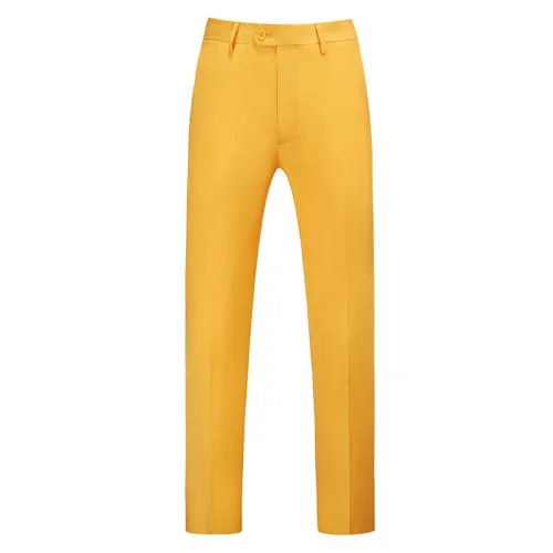 Pants-Orange Мужские облегающие модные брюки большого размера, 15 цветов, прямые, высокого класса, деловые, рабочие брюки большого размера, повседневные брюки 29-41 - Цвет: Pants-Orange