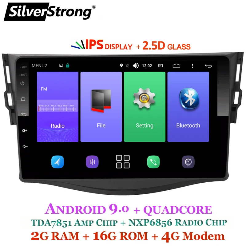 Best SilverStrong Android9.0 2.5D IPS 4G Car GPS for Toyota RAV4 2006 -2012 2din 9inch Rav 4 dsp gps navigation wifi 5 Best SilverStrong Android9.0 2.5D IPS 4G Car GPS for Toyota RAV4 2006 -2012 2din 9inch Rav 4 dsp gps navigation wifi 5