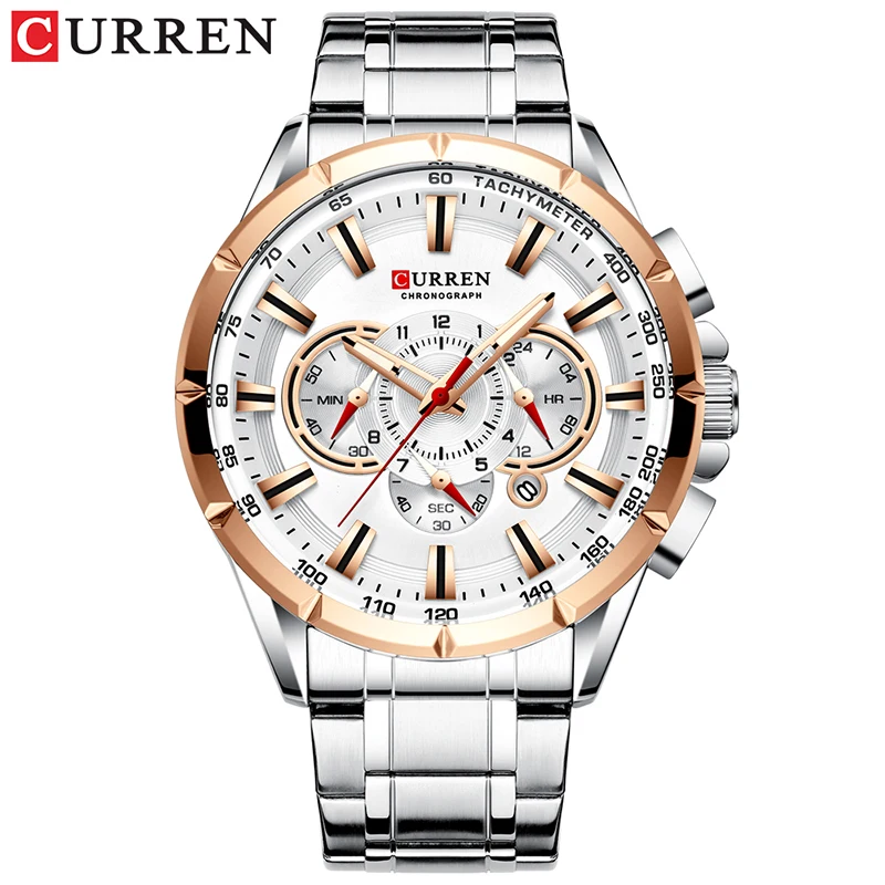 CURREN Оригинальные брендовые модные роскошные мужские водонепроницаемые