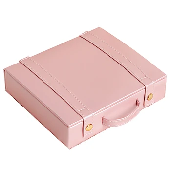 

LUDA Travel Jewelry Packing Box Cosmetic Makeup Organizer Jewelry Box Earrings Display Rings Organizer Jewelry Carrying Case