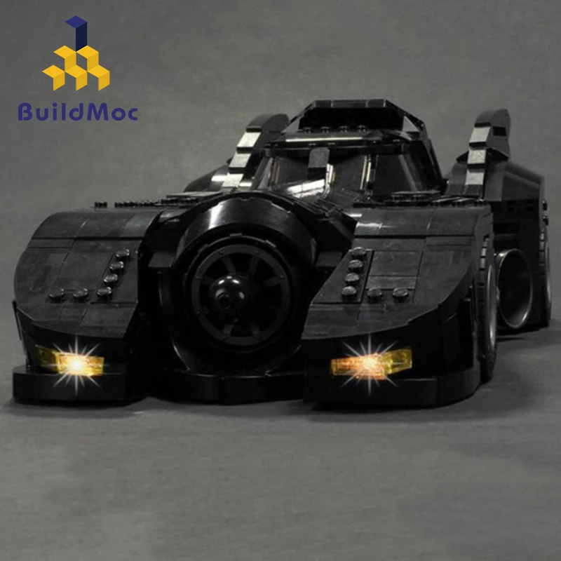 BuildMoc Лига Справедливости Бэтмен UCS Batmobile 1989 Final 30 Diecasts игрушка автомобиль модель