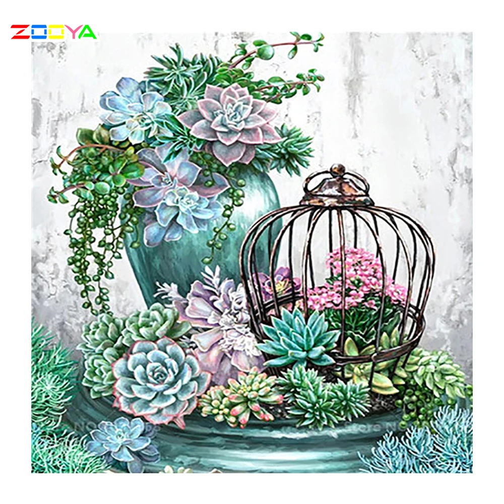 ZOOYA стежок 5D алмазная картина цветы Diy 3D Алмазная полная квадратная природа