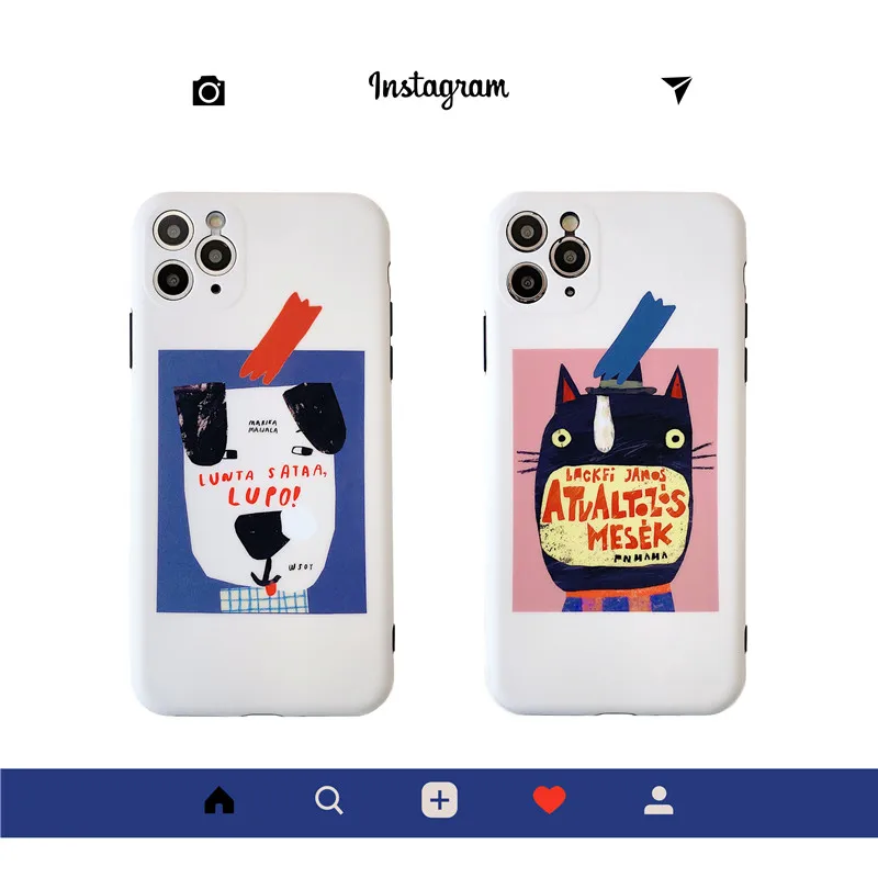 Popular Graffiti Apple phone case for iphone 11 animal all-inclusive camera protection 6 6s 7plus 8p x XR XSMAX | Мобильные телефоны