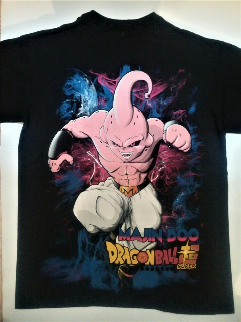 Majin Boo футболка Dragon Ball Super Z Gt Goku Vegeta аниме Manga Beerus Frieza популярная | Мужская одежда
