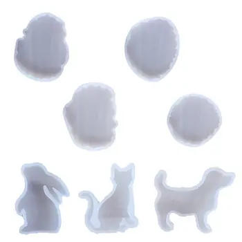 

DIY Crystal Epoxy Mould Irregular Coaster Cup Pad Mold Handmade Resin Molds