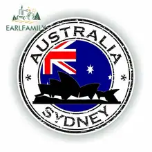 EARLFAMILY 13cm x 13cm for Australia Sidney Opera Stamp Seal Vinyl JDM Fine Decal RV VAN Waterproof Graphics Funny Car Stickers