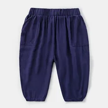 Katofely2019 Летний Стиль детской одежды для мужчин и женщин детские брюки унисекс из хлопка дышащие мешковатые брюки INS Crawler