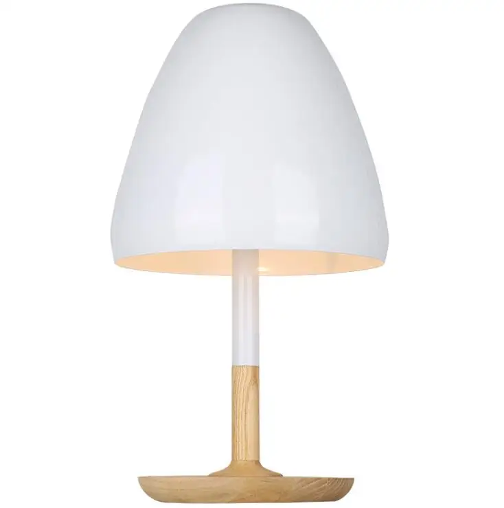 

Designer Nordic creative logs simple and lovely American country bedroom mushroom table lamp