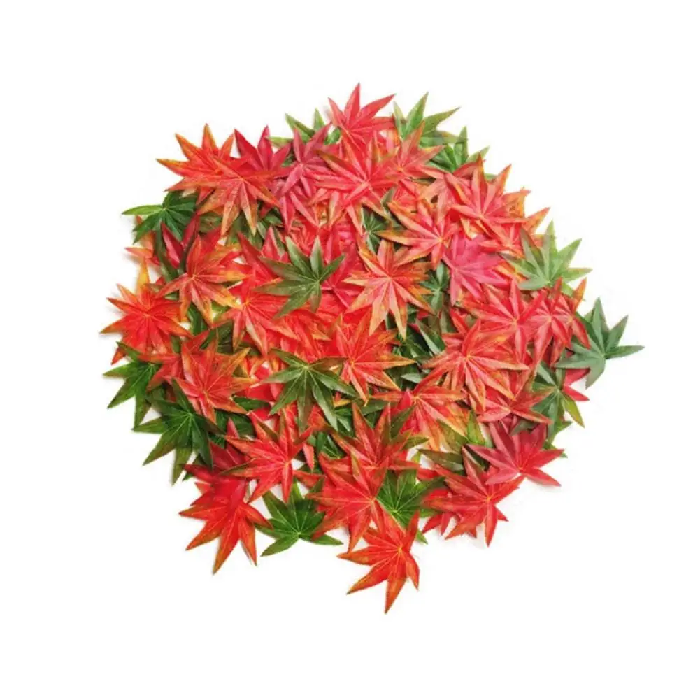 

30 Pcs 3 Colors Artificial Maple Leaves Simulation Decorative Silk Maple Leaves Fake Fall Leaves For Home Wedding Party Decor