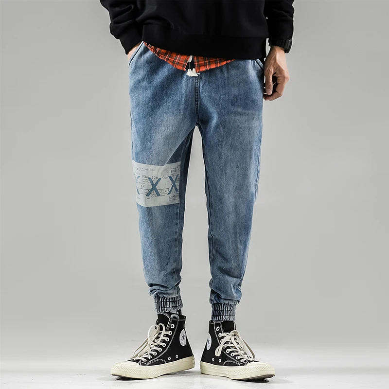 Men Jeans XXX Pants Denim Jeans Men Denim Jeans Slim Striped Jeans Hip Hop Skinny Pencil Pants For Male High Street