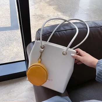 

Fashion purses and handbags 2pcs solid color PU leather lady luxury brand handbag Shoulder Messenger Bag sac a main femme