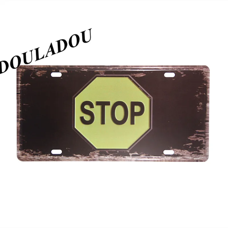 [Douladou] винтажная металлическая жестяная вывеска для паба, бара, ROUTE 66, газовая Ретро картина, настенная тарелка, украшение плаката 30x15 см - Цвет: 22