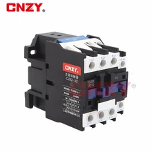 CJX2-3210 LC1 24VAC 36V 110V 380V 220V Катушка Напряжение 50A переменного тока 3-полюсный 1NO 35 мм DIN Rail контактор переменного тока