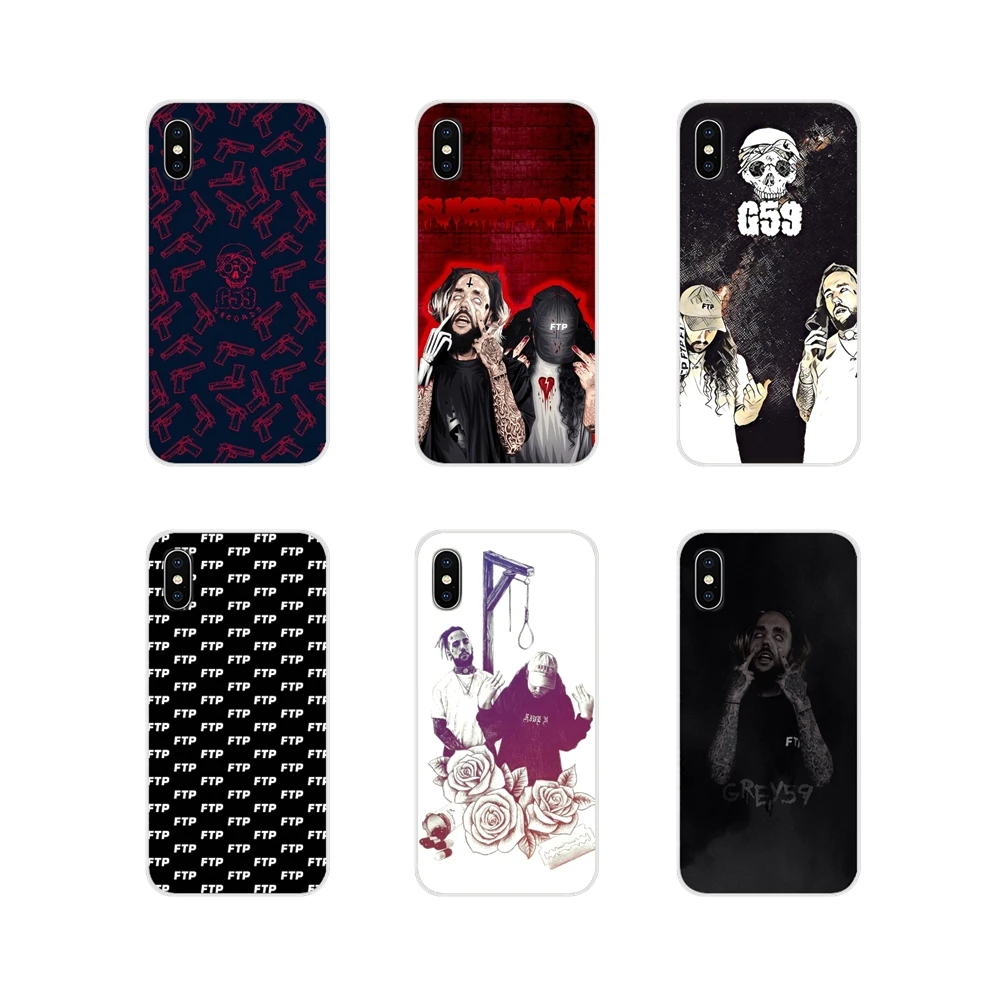 Прозрачный чехол из ТПУ для Apple iPhone X XR XS 11Pro MAX 4S 5C SE 6 S 7 8 Plus ipod touch 5 suicideboys FTP $ uicideboy |