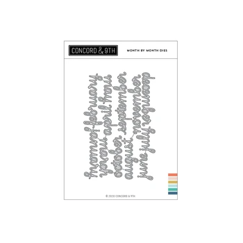 

2020 Metal Cutting dies month by month die cut Scrapbooking Paper Craft Handmade Card Punch Art Cutter Decorative dies