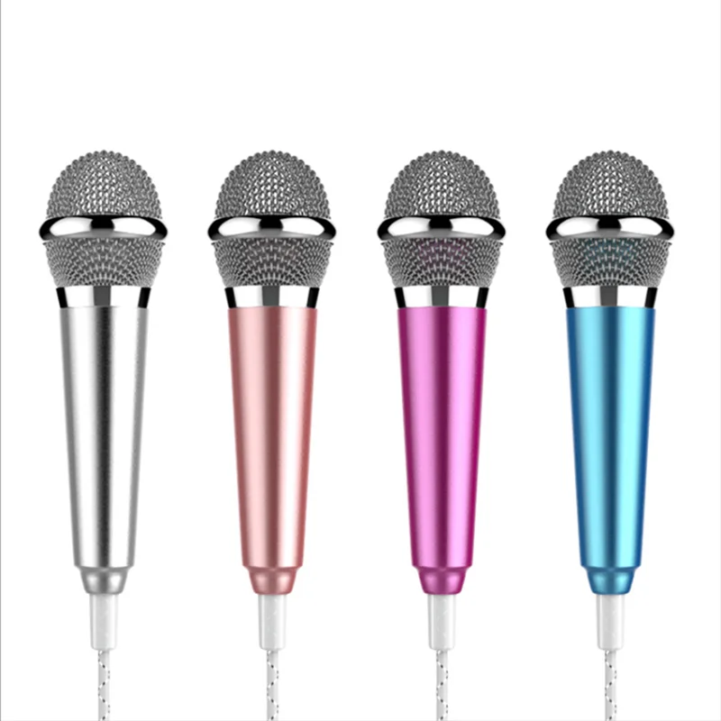iMice M1s Portable 3.5mm Stereo Studio Mic KTV Karaoke Mini Microphone For Cell Smart Phone Laptop PC Desktop Small | Электроника