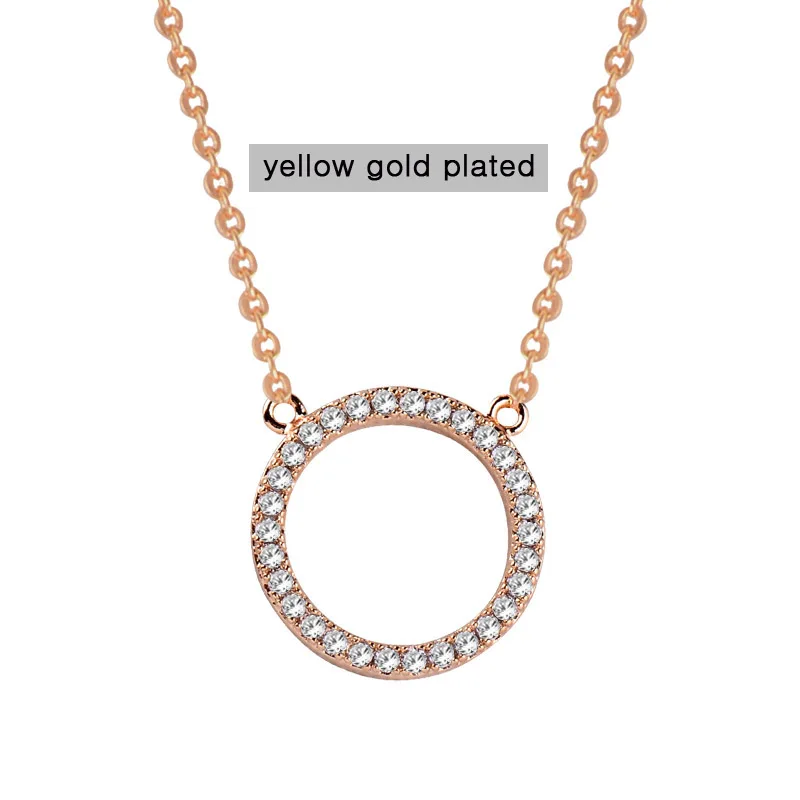 SINLEERY блестящее мощеное крошечное круговое круглое ожерелье и кулоны серебряное розовое золото цвет цепи ювелирные изделия для женщин XL089 SSB - Окраска металла: XL089J