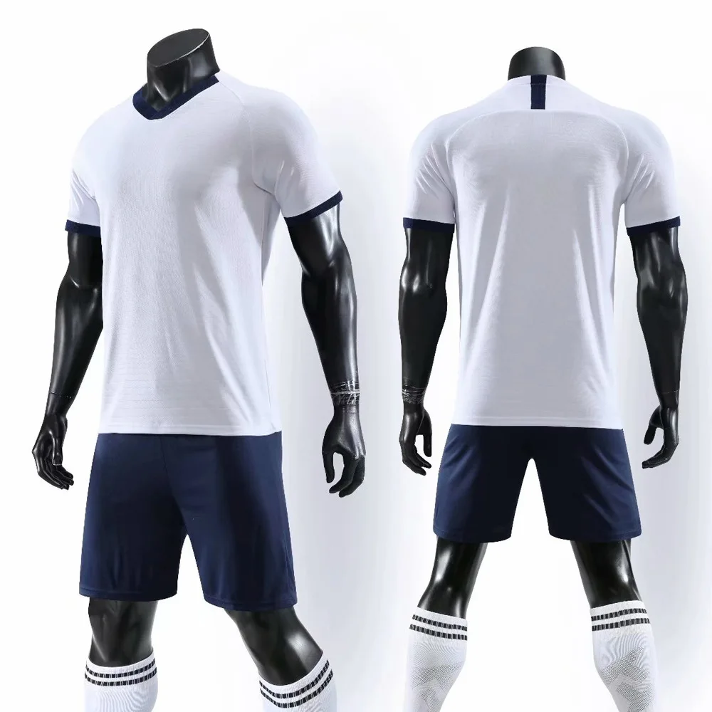 Camiseta futbol 19/20, Футбольная форма(без значка без логотипа), пользовательские Молодежные футбольные футболки+ шорты, футбольные тренировочные комплекты 7#6#5 - Цвет: Бежевый