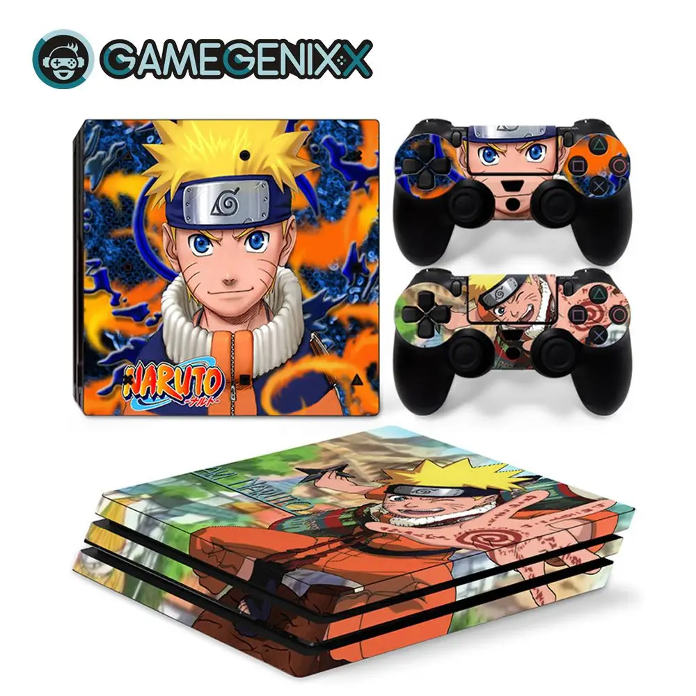 

GAMEGENIXX Skin Sticker Vinyl Decal for PS4 Pro Console and 2 Controllers - Naruto