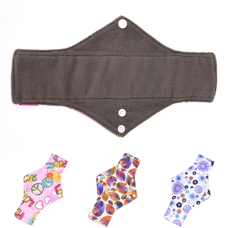 Waterproof Women Sanitary Pad Feminine Hygiene Washable Panty Liner Bamboo Cotton Mama Reusable Menstrual Cloth Napkin 30cm*18cm