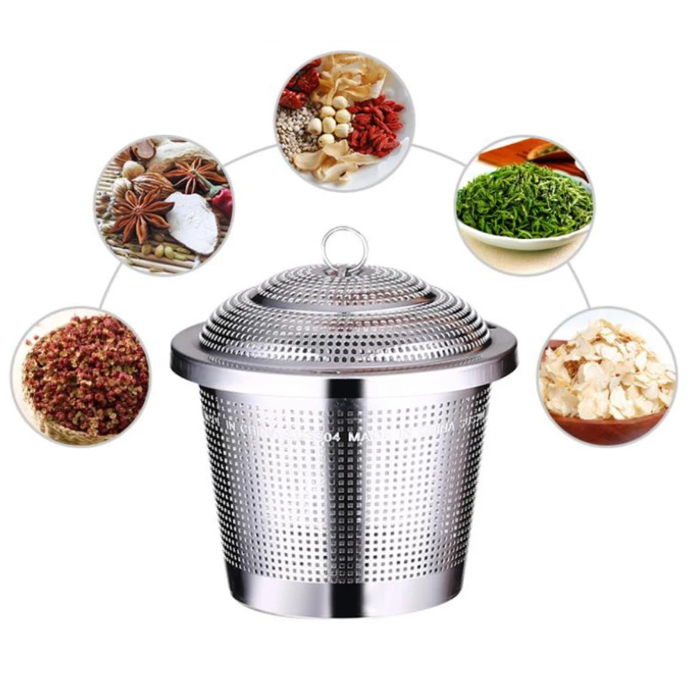 Из нержавеющей стали чай лекарственные травы горячий горшок приправа Infuser ситечко круче