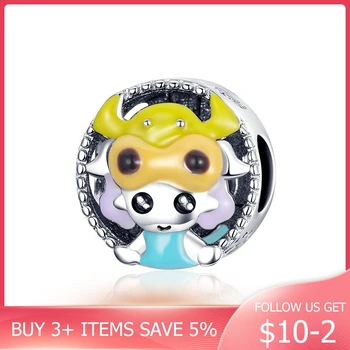 

CodeMonkey Taurus Constellation Personification Metal Beas for Women Silver Original Charm Bracelet Sterling Silver Jewelry C090