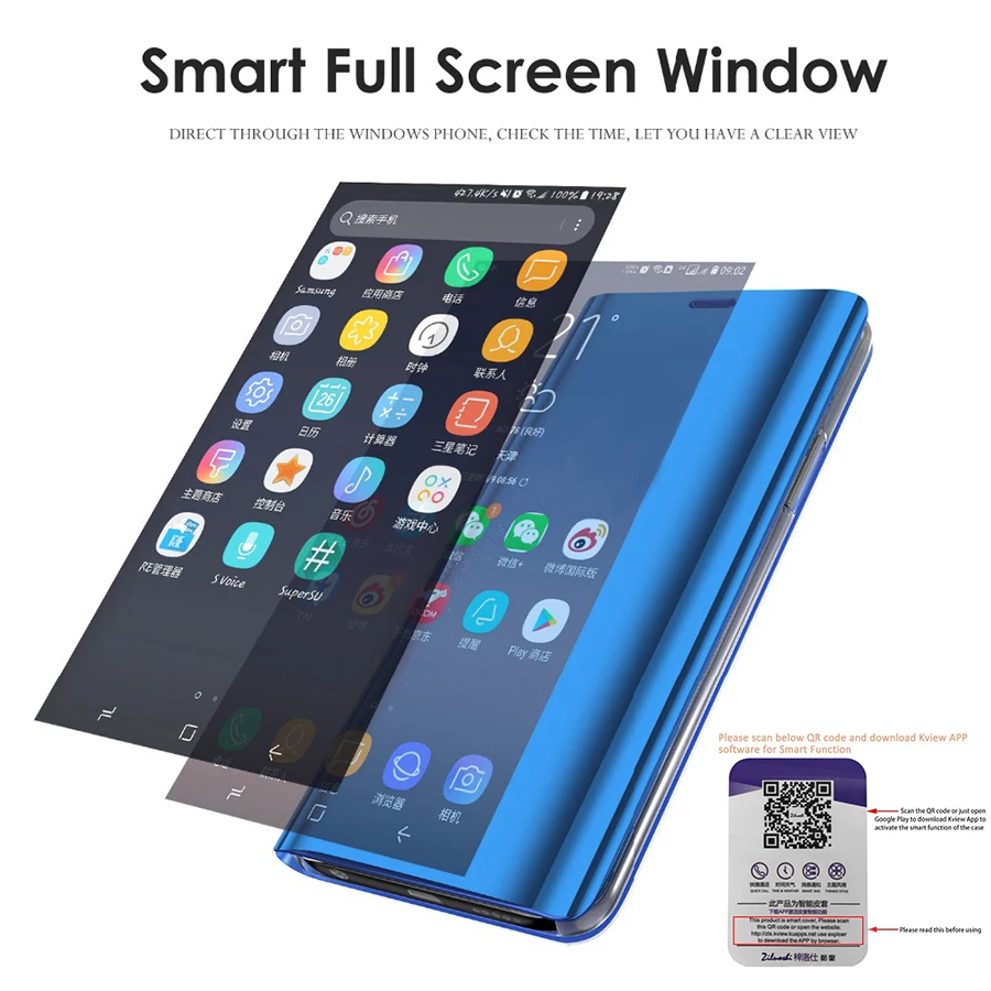 Smart mi rror чехол для телефона для Xiaomi mi Red mi Примечание 8 7 6 5 K20 Pro 7A Pocophone F1 9T 8 9 SE A3 A2 Lite A1 mi x 3 2 флип-чехол
