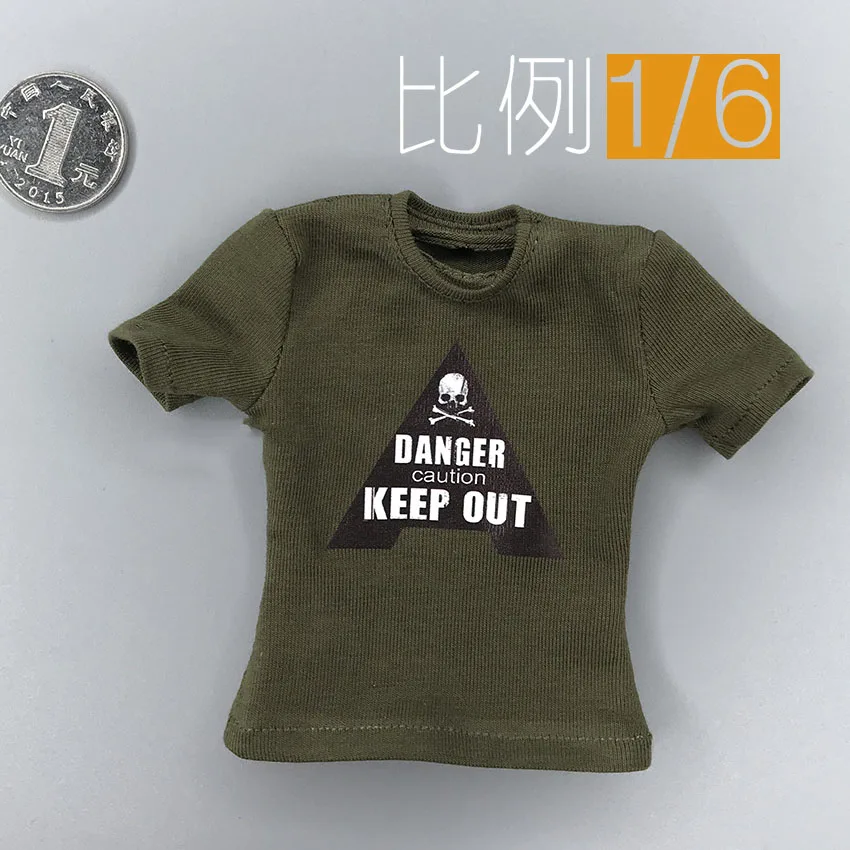 

Best Sell 1/6 Scale For 12" Vest Short Sleeve T shirt Doll Men Action Soldier's Dressing For Fans